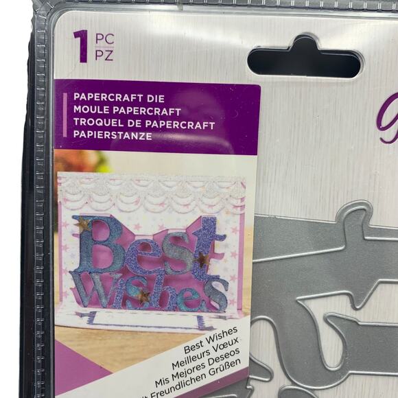 Crafters Companion Gemini Papercraft Die Card Expressions Salutations Set 4 NEW - Picture 3 of 9